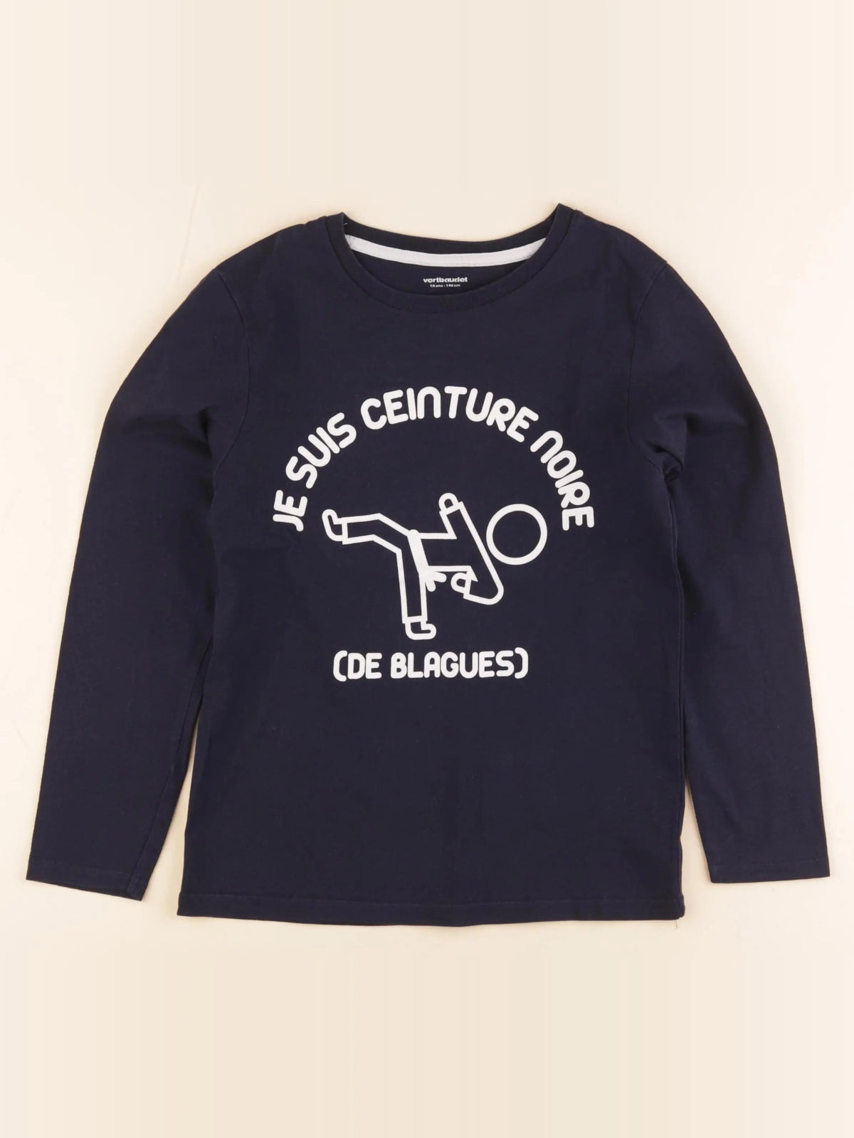 Vertbaudet - tee-shirt bleu - 10 ans