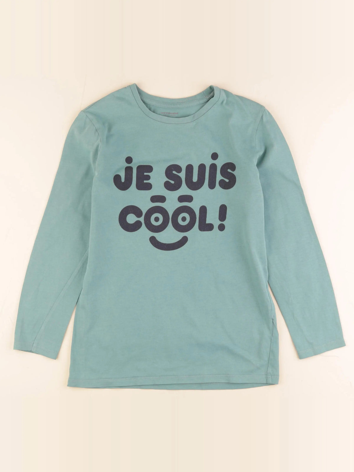 Vertbaudet - tee-shirt vert - 10 ans