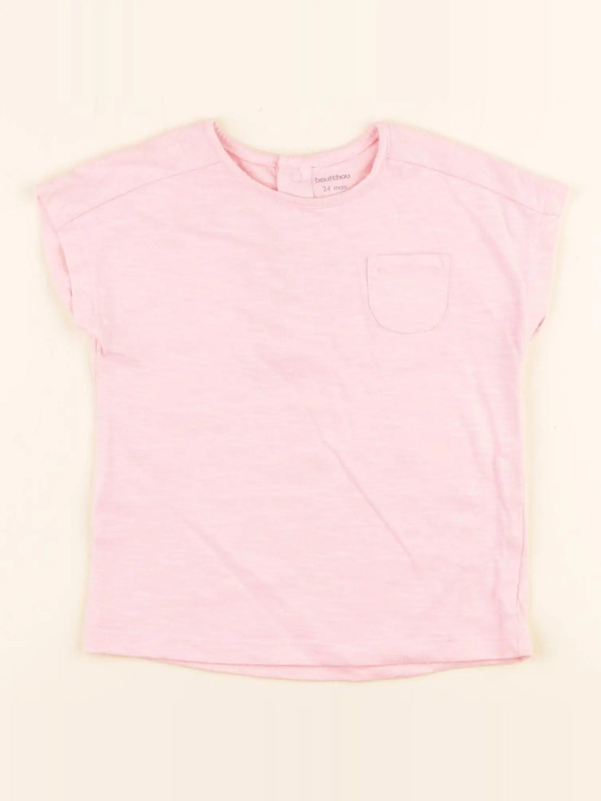Boutchou - tee-shirt rose - 24 mois