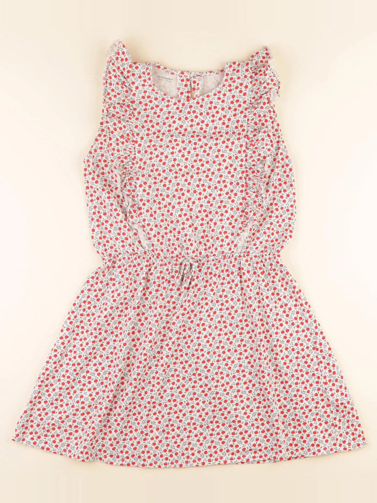Vertbaudet - robe blanc, rouge - 12 ans