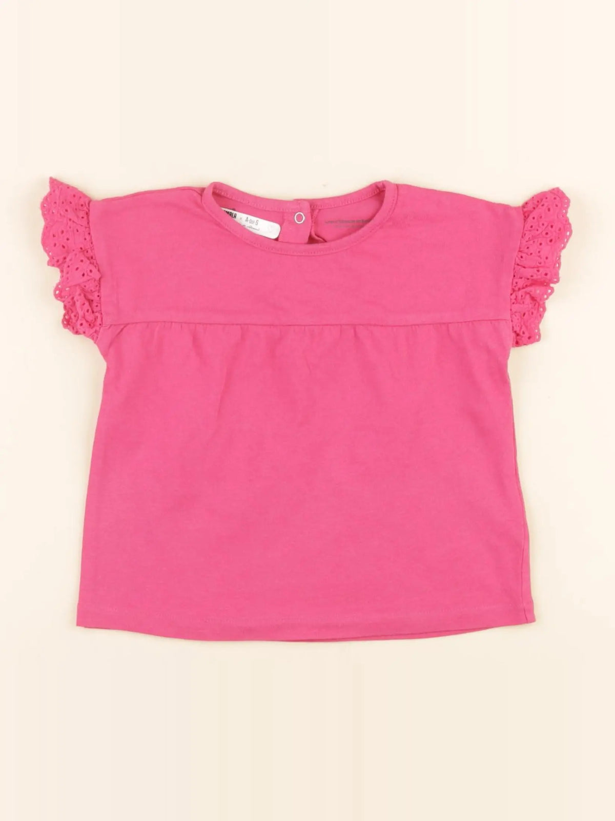 Vertbaudet - tee-shirt rose - 18 mois
