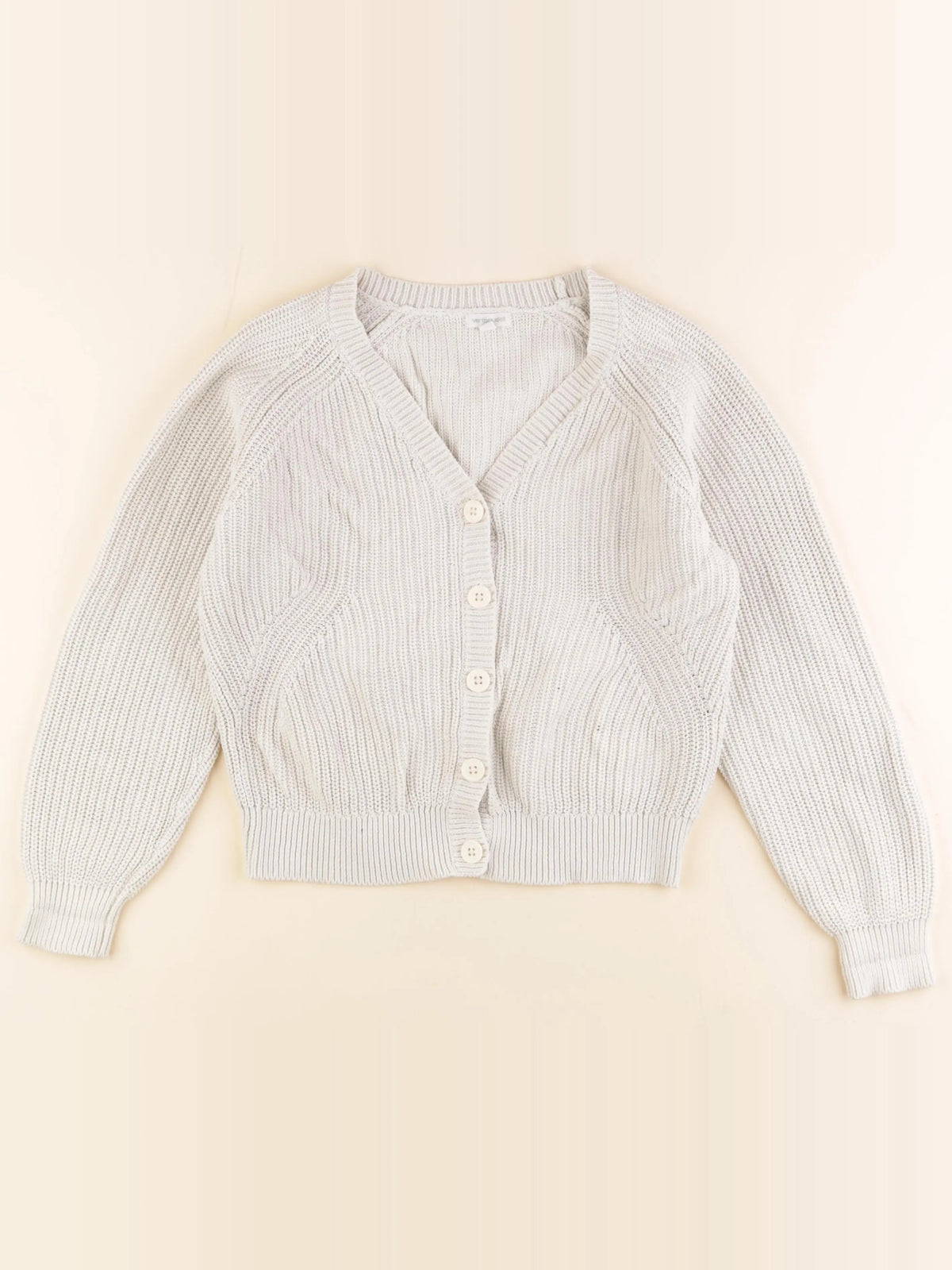 Vertbaudet - gilet beige - 10 ans