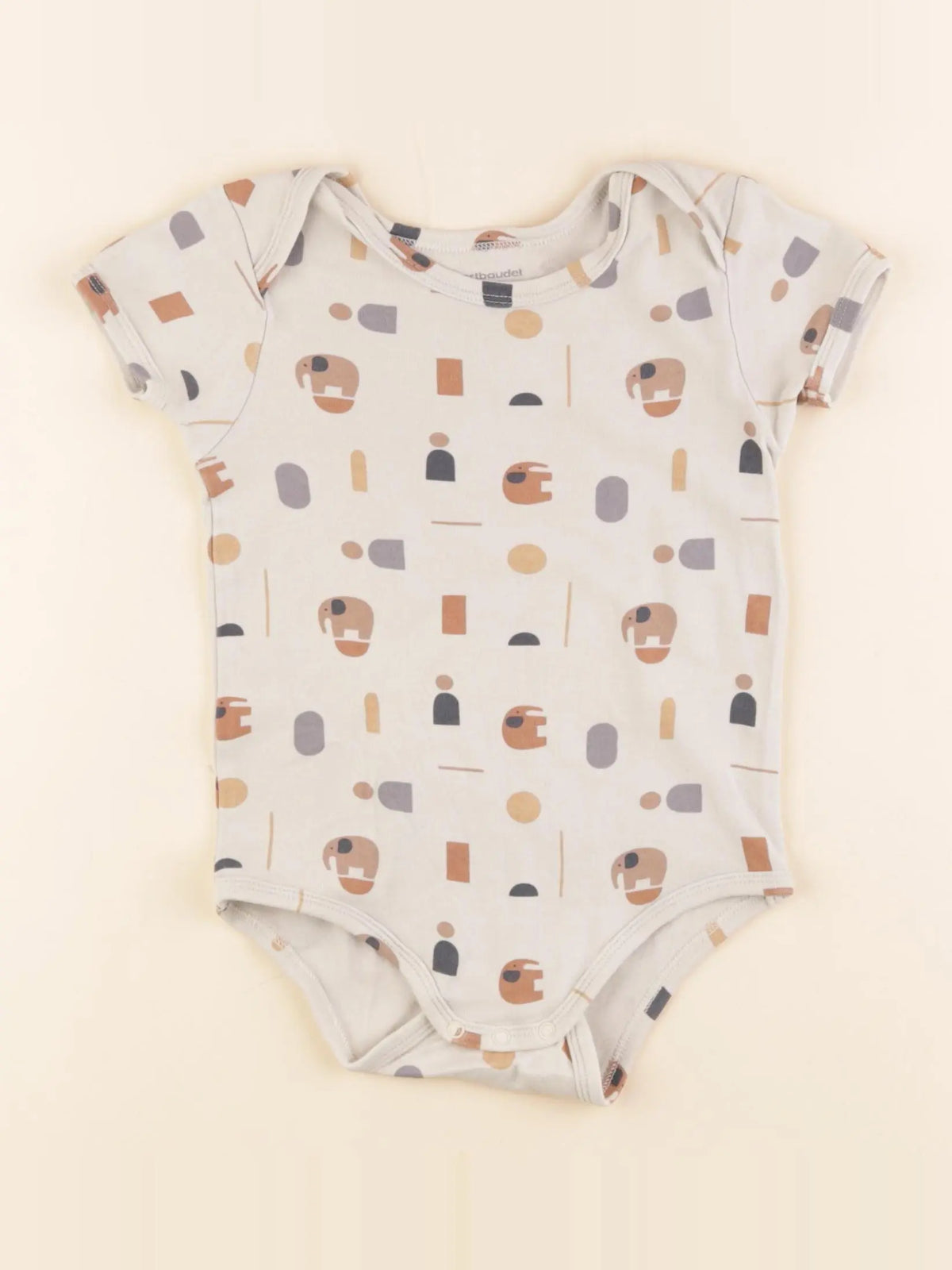 Vertbaudet - body beige - 36 mois