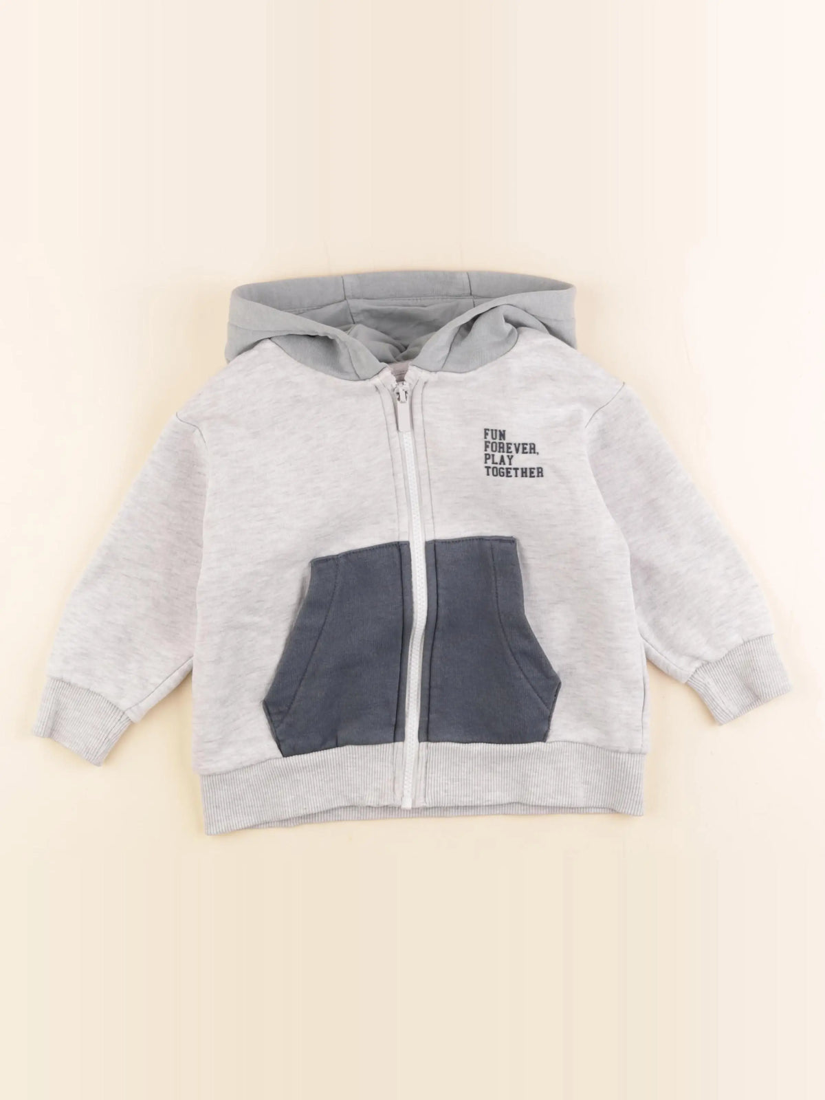 Vertbaudet - sweat gris - 4 ans