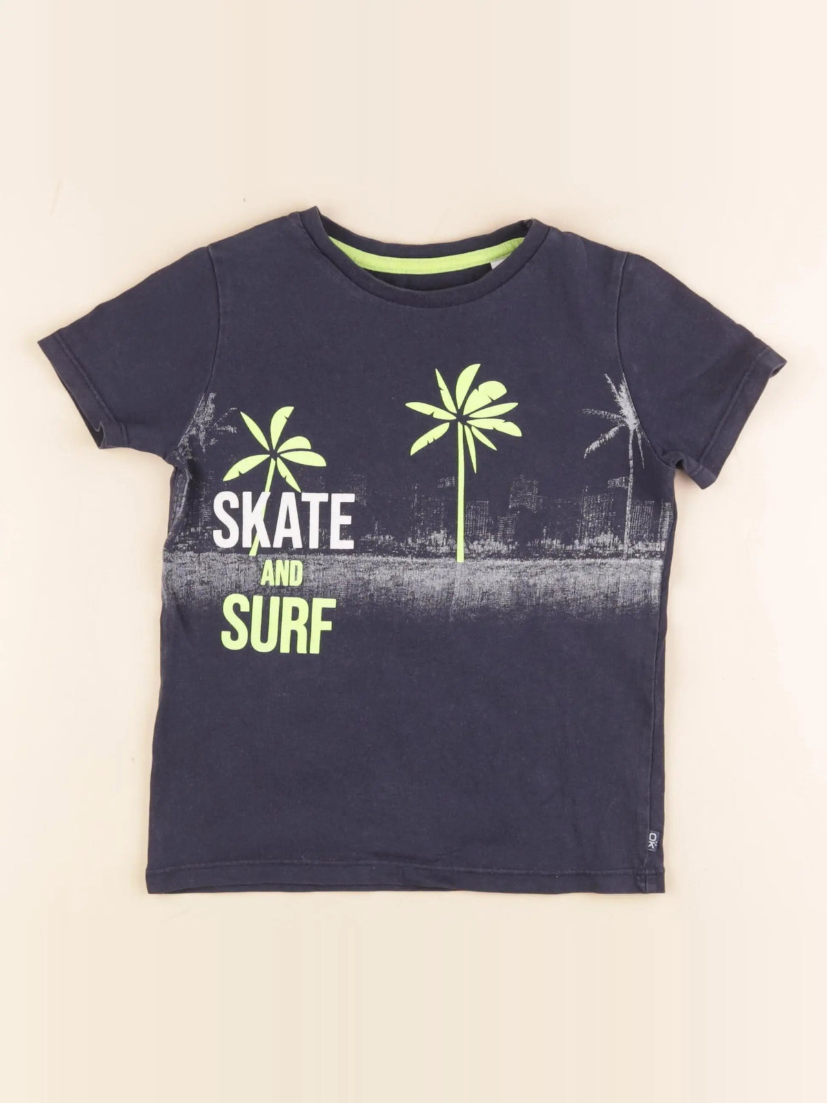 Okaidi - tee-shirt bleu - 4 ans