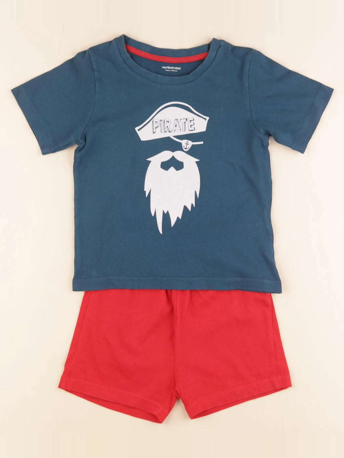 Vertbaudet - pyjama coton multicolore - 4 ans