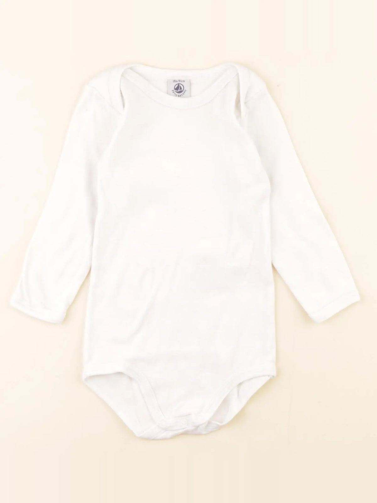 Petit Bateau - body blanc - 18 mois