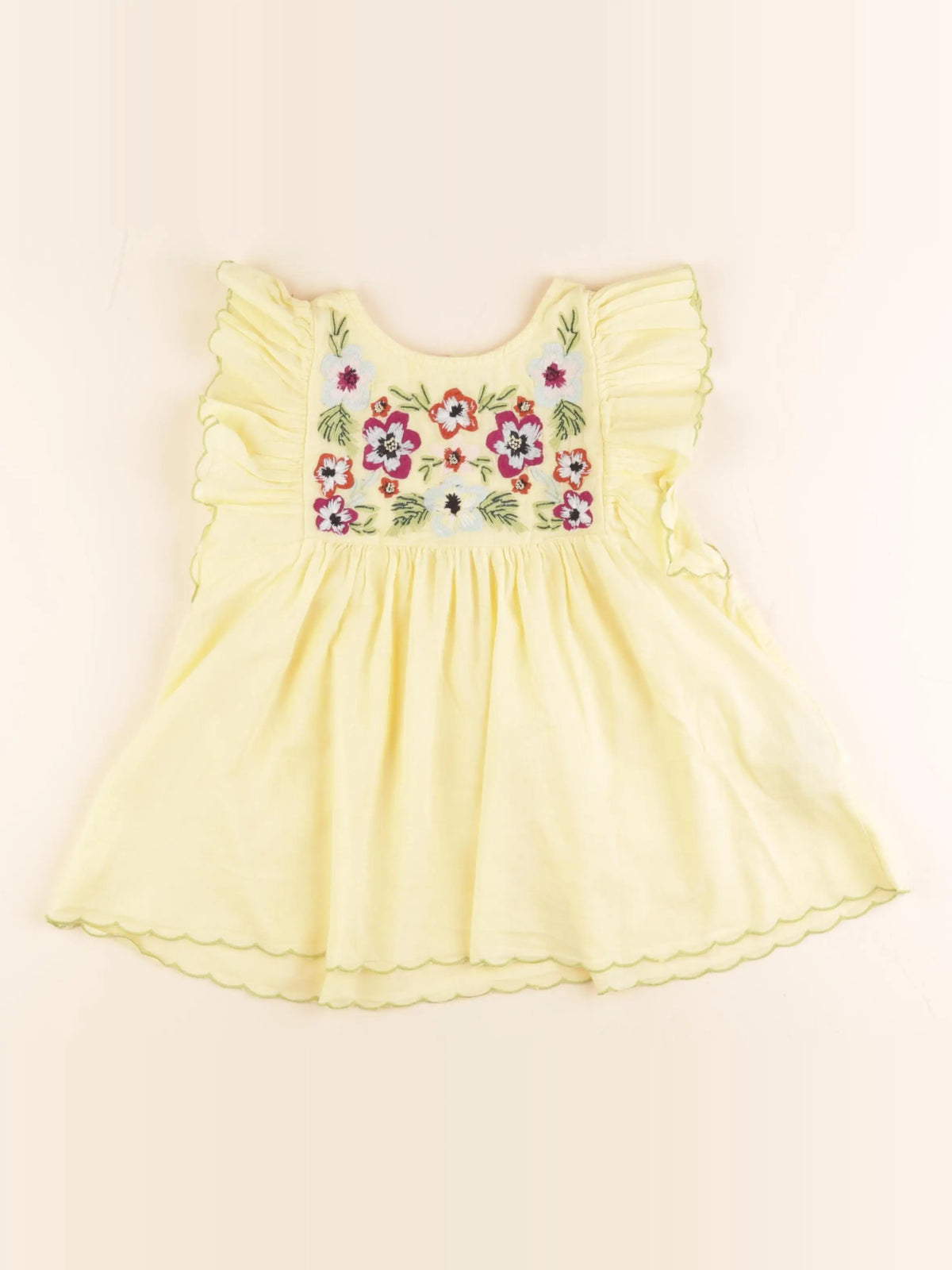 Monoprix - tee-shirt jaune - 8 ans