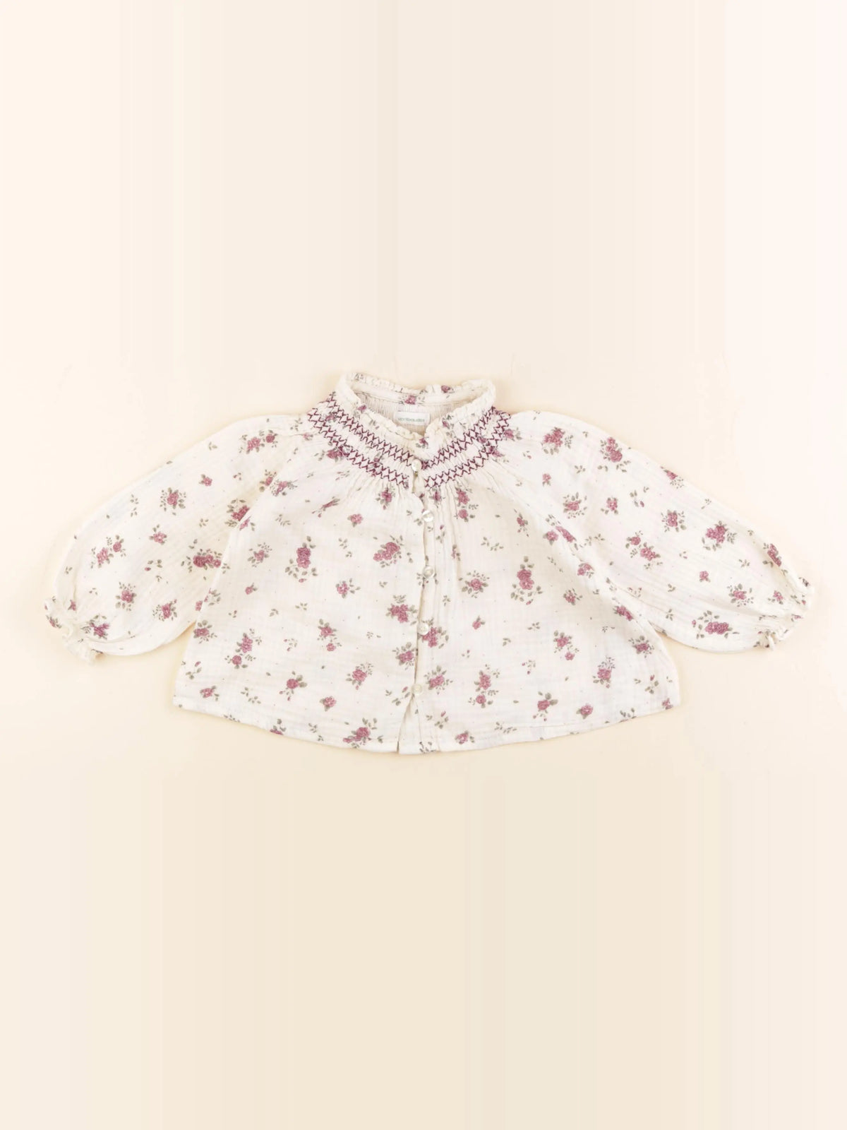 Vertbaudet - chemise multicolore - 12 mois