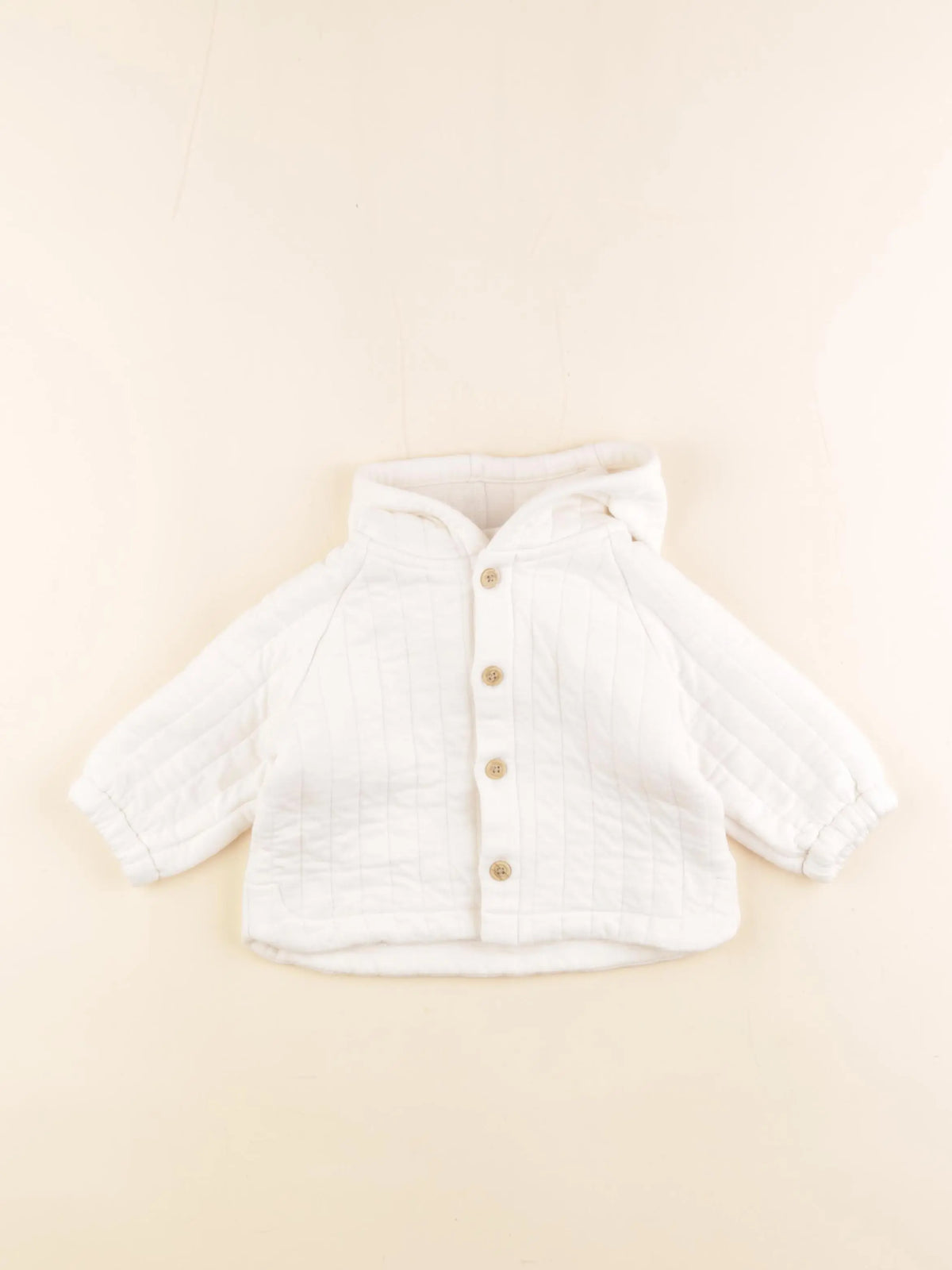 Vertbaudet - sweat blanc - 12 mois