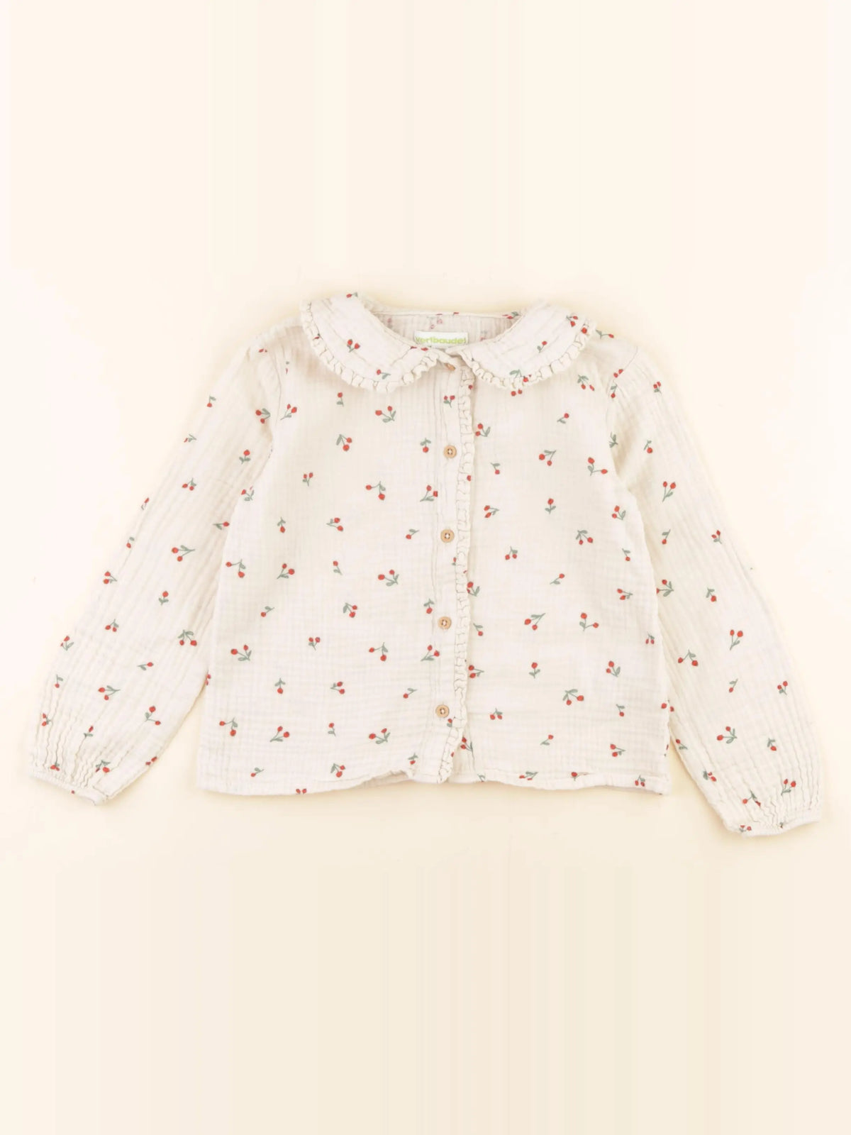 Vertbaudet - blouse beige - 5 ans