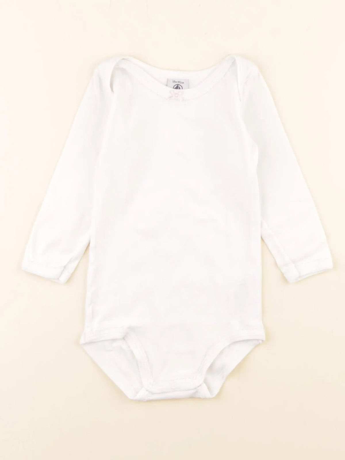 Petit Bateau - body blanc - 18 mois
