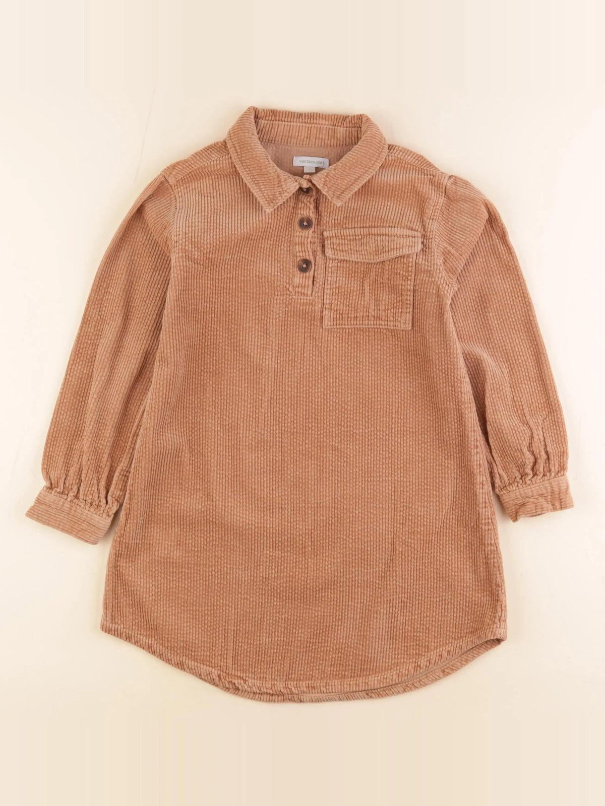 Vertbaudet - robe marron - 8 ans