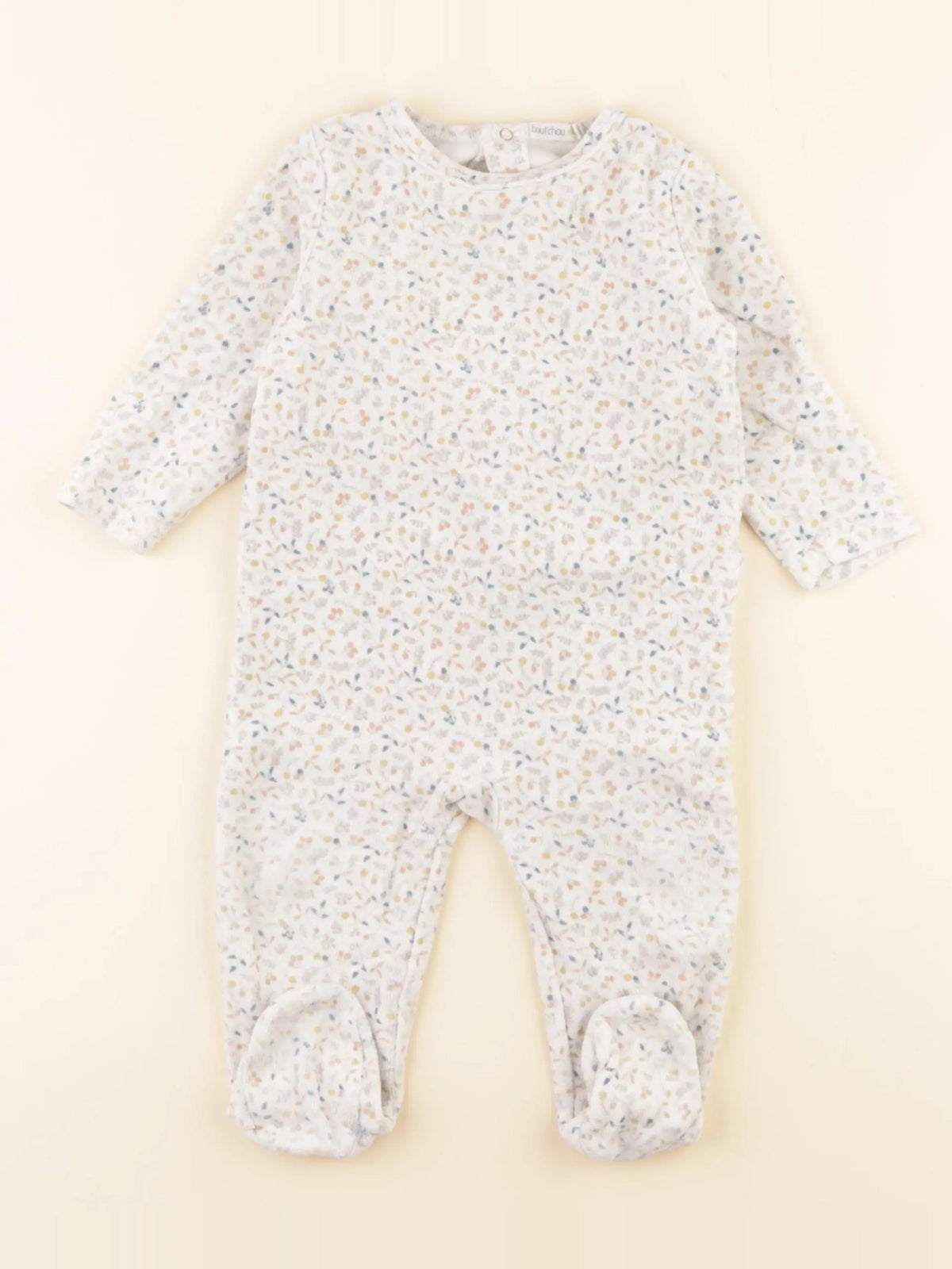 Boutchou - pyjama velours multicolore - 9 mois