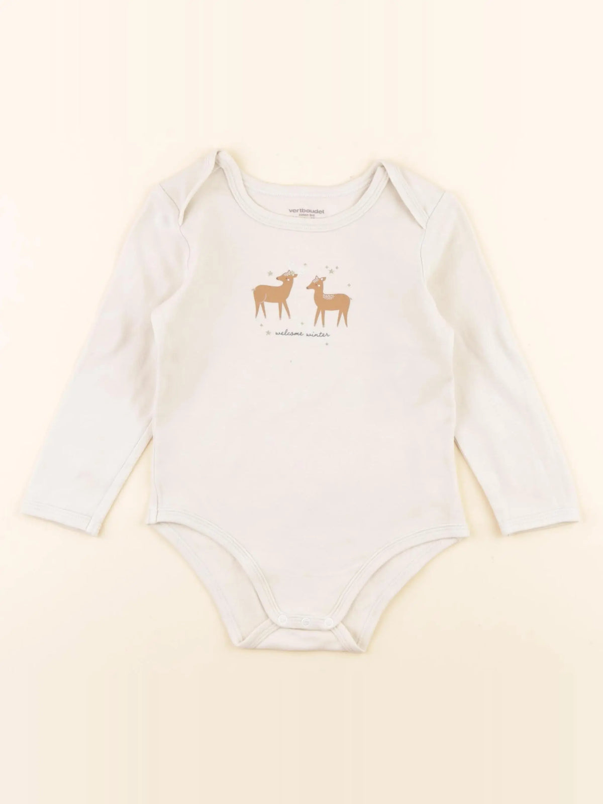 Vertbaudet - body beige - 36 mois