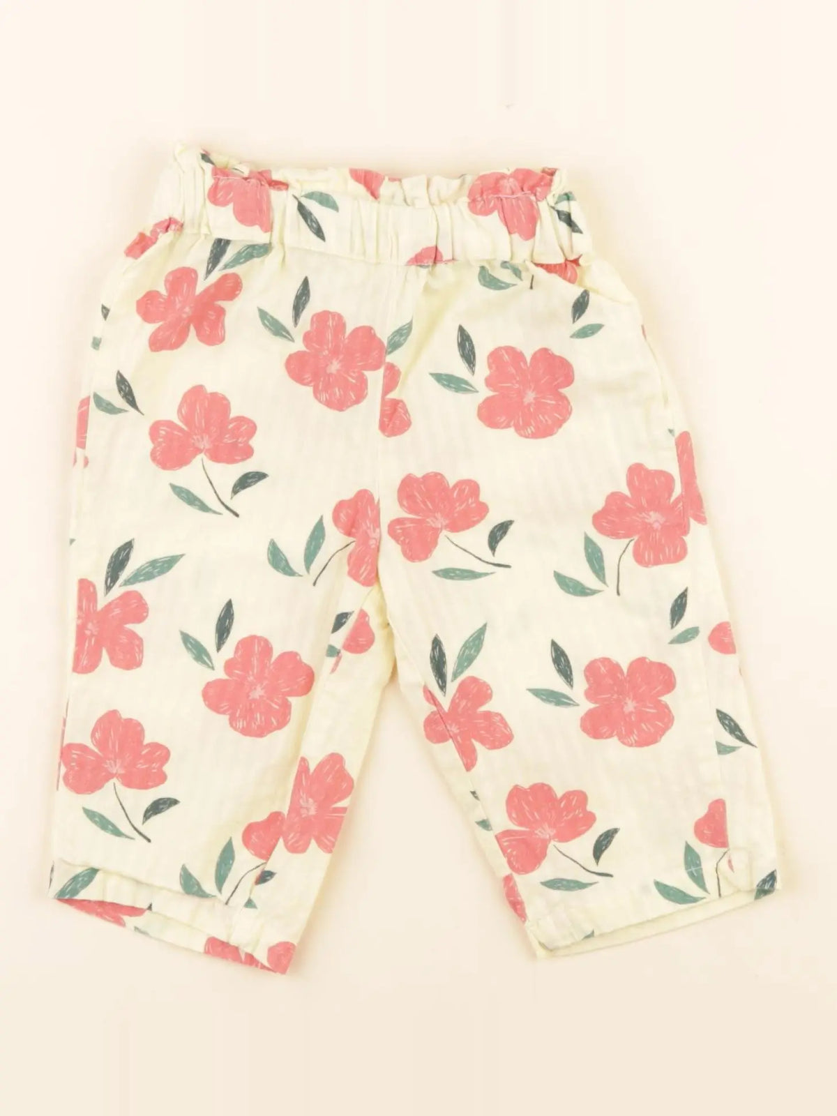 Tape à l'oeil - pantalon jaune, rouge - 6 mois