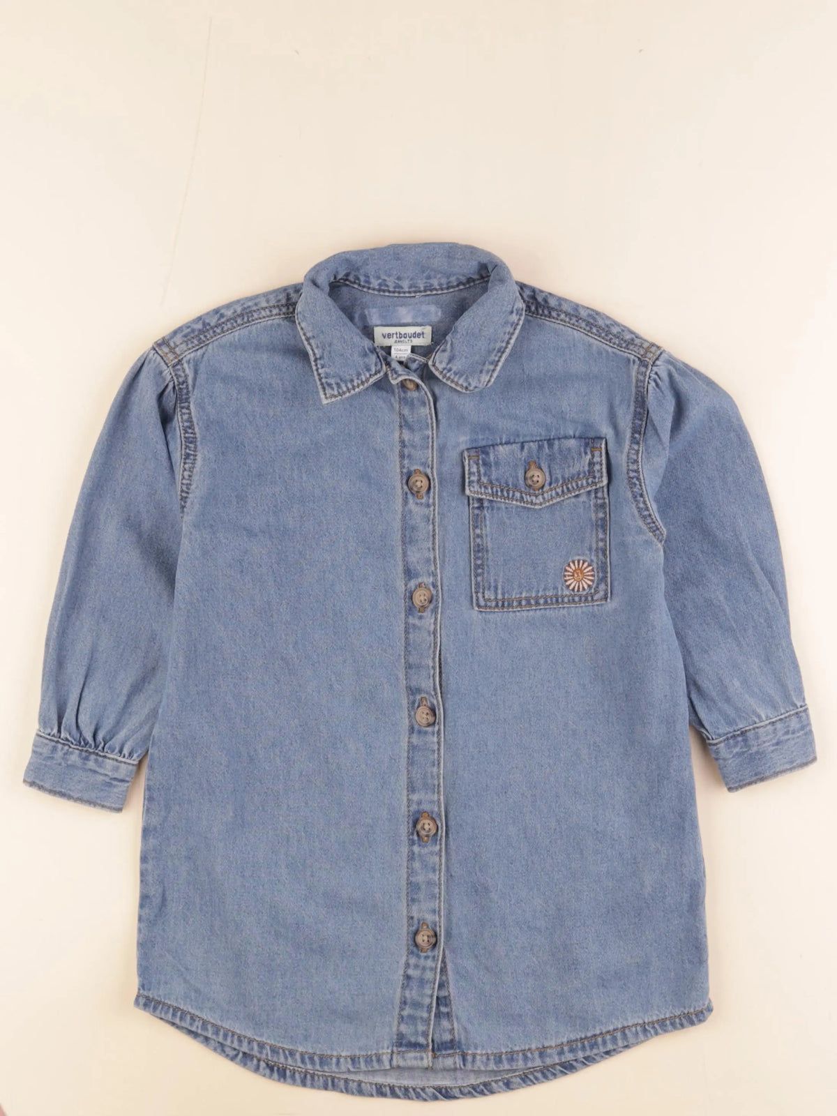 Vertbaudet - robe bleu - 4 ans
