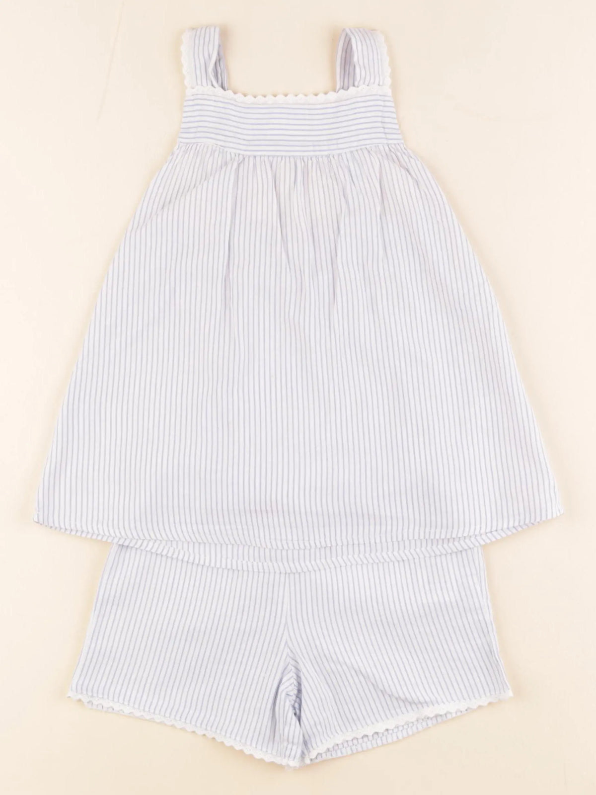 Vertbaudet - pyjama coton blanc, bleu - 4 ans