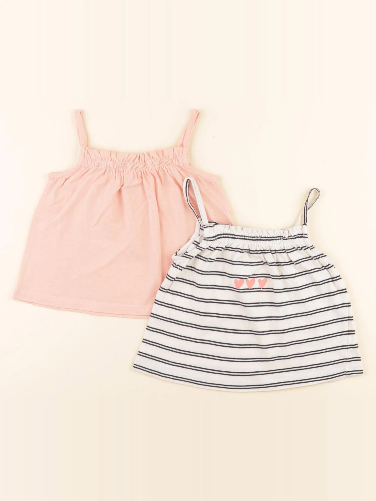 Vertbaudet - lot de 2 débardeurs multicolore - 3 ans