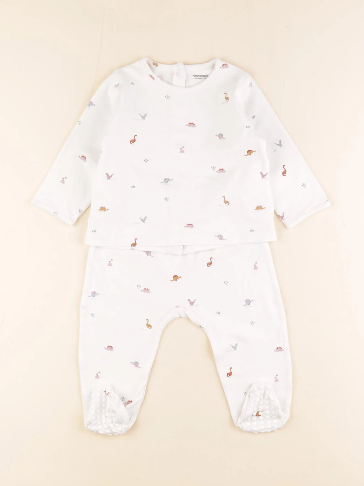 Vertbaudet - pyjama coton multicolore - 12 mois