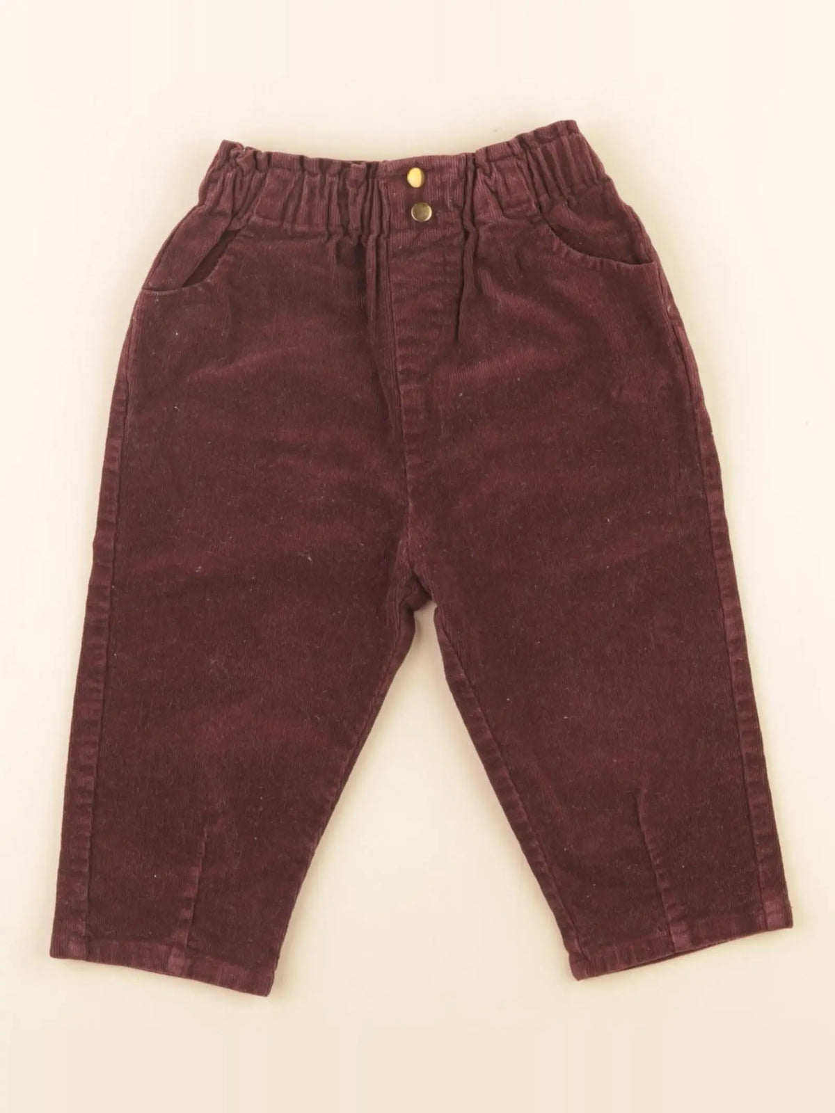 Vertbaudet - pantalon rouge - 18 mois