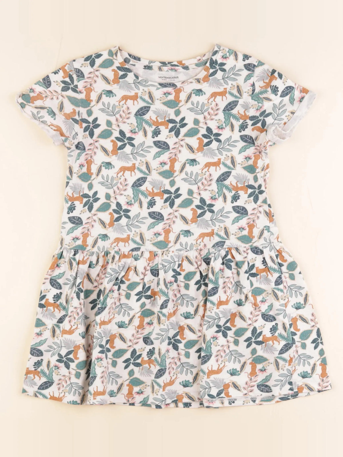 Vertbaudet - robe multicolore - 6 ans
