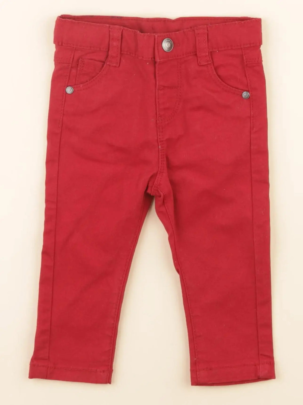Tape à l'oeil - pantalon rouge - 9 mois