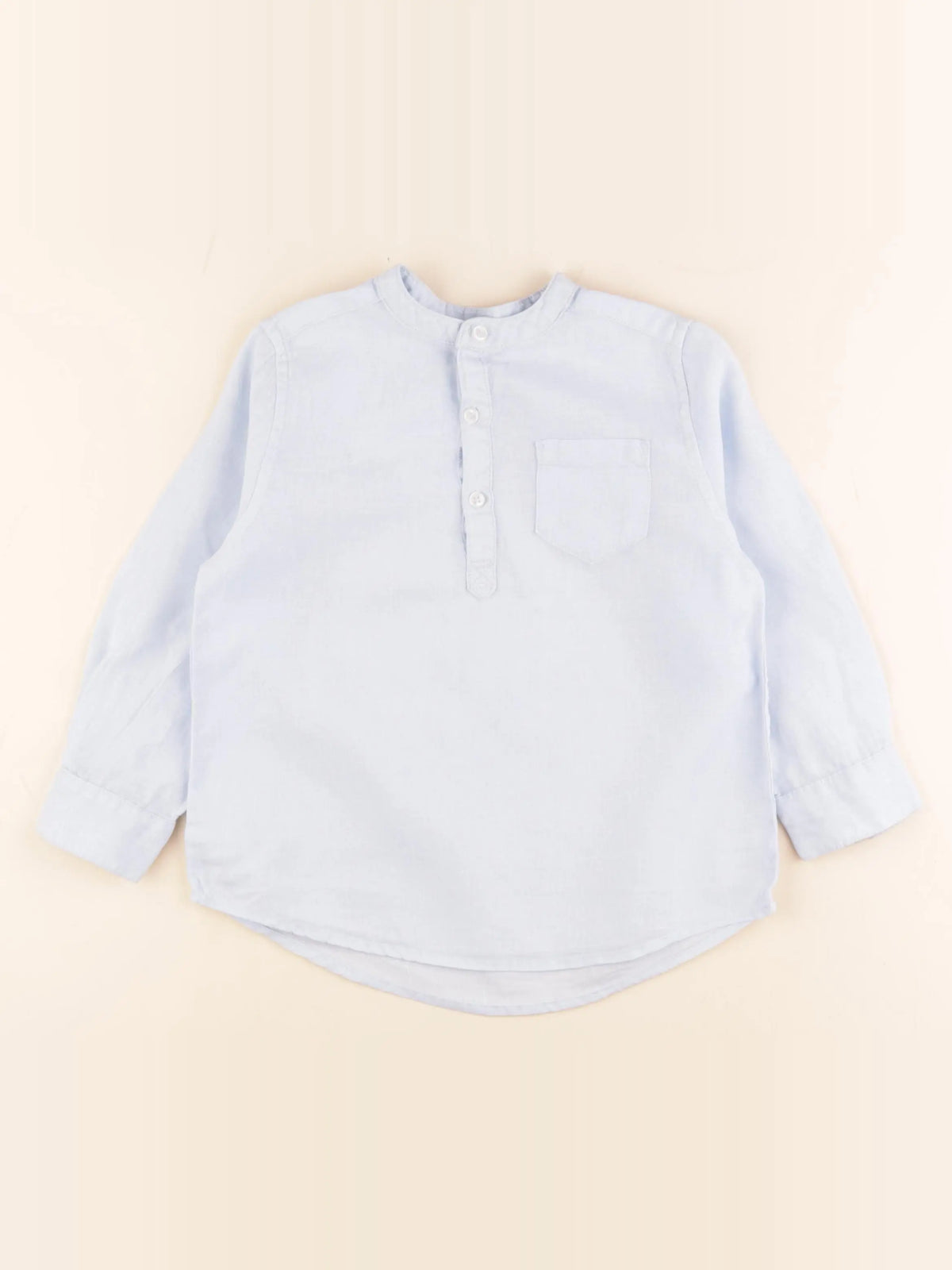 Monoprix - chemise bleu - 4 ans