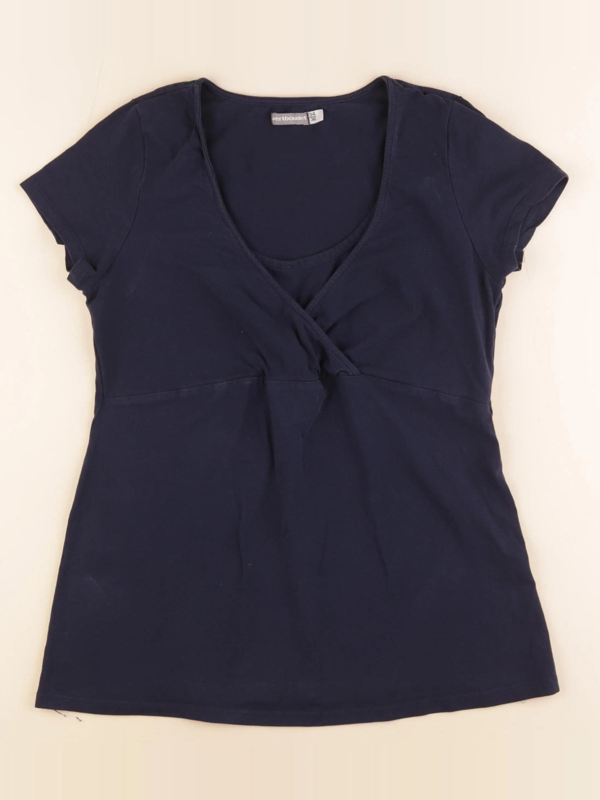 Envie de fraise - tee-shirt allaitement bleu - 34 à 36