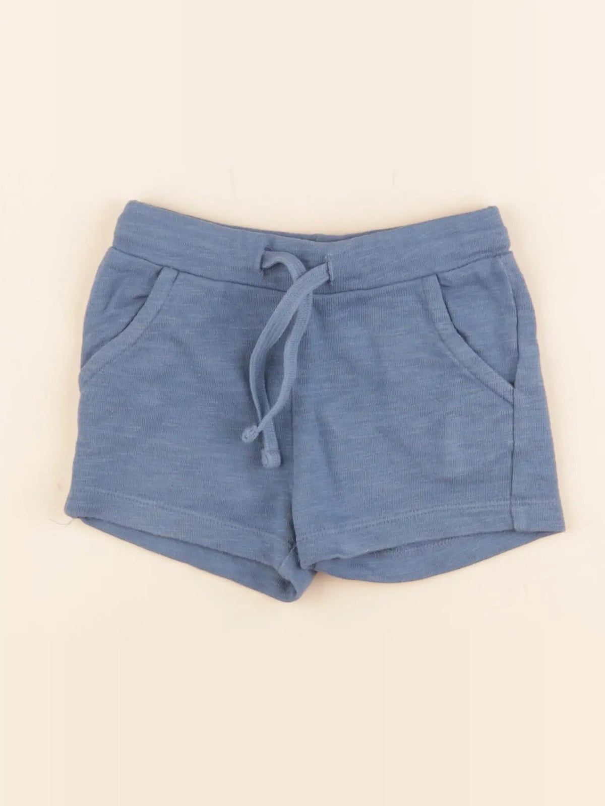 Boutchou - short bleu, blanc - 12 mois