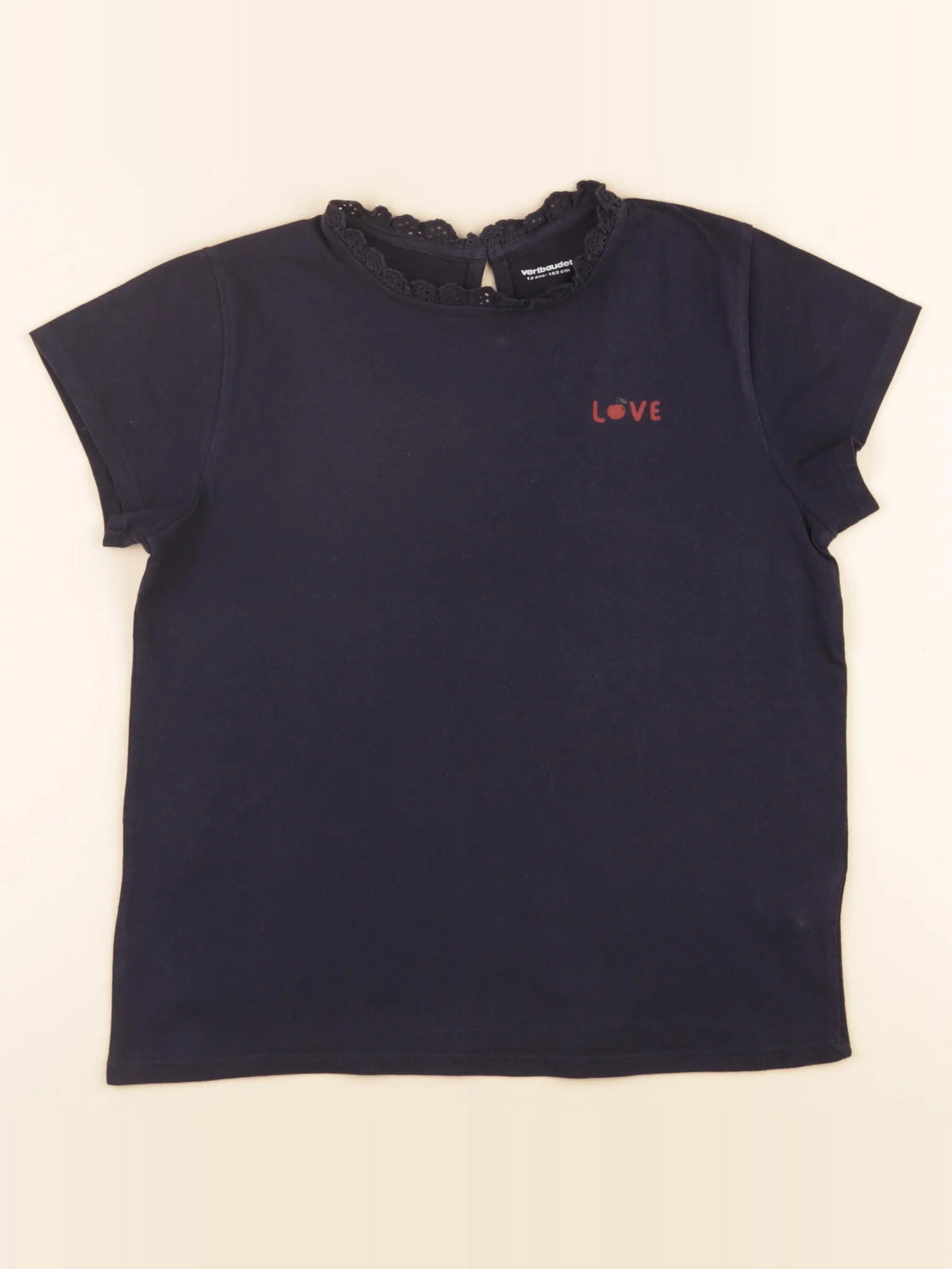 Vertbaudet - tee-shirt bleu - 12 ans