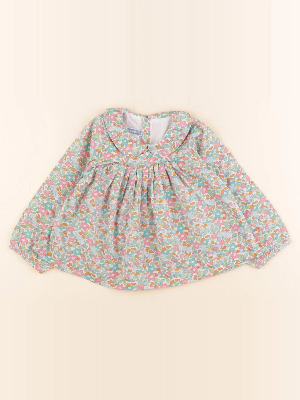 Jacadi - blouse liberty vert - 24 mois