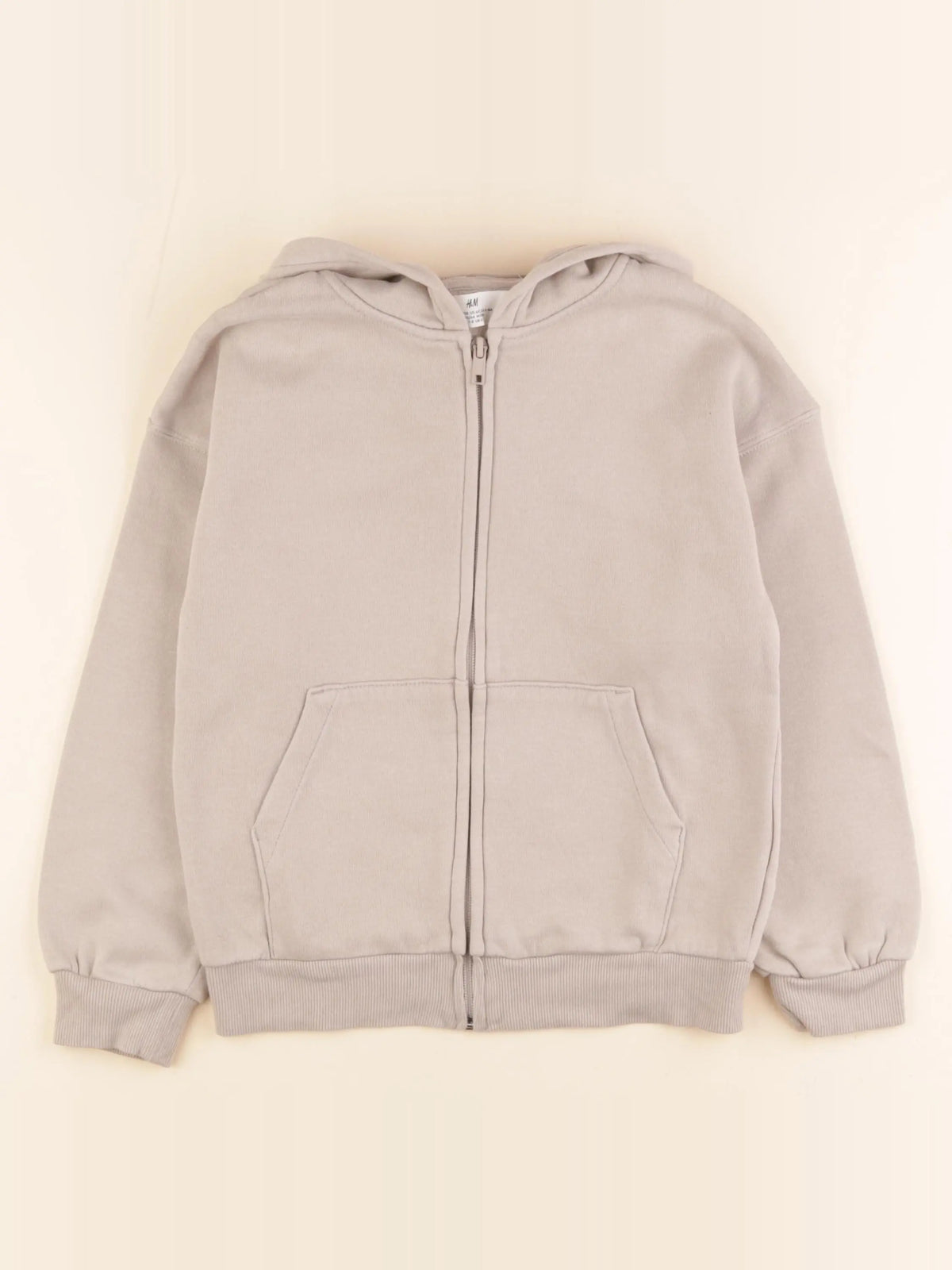 H&M - sweat beige - 7/8 ans