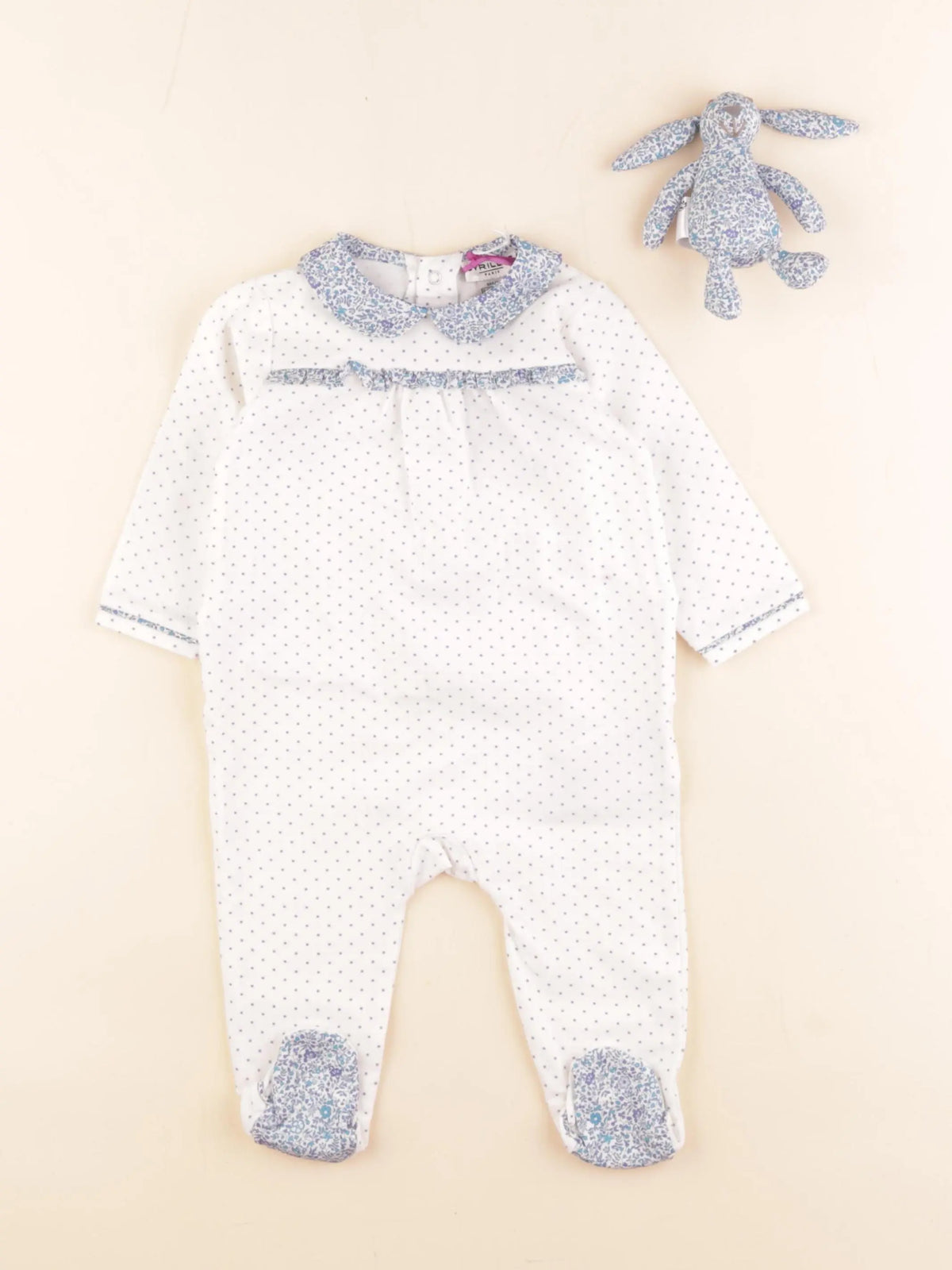 Cyrillus - pyjama coton blanc - 6 mois