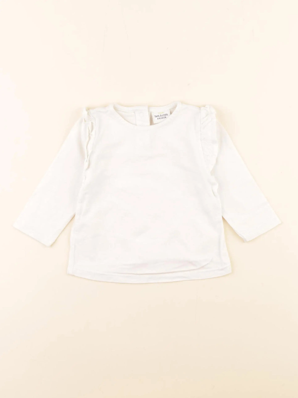 Tape à l'oeil - tee-shirt blanc - 6 mois