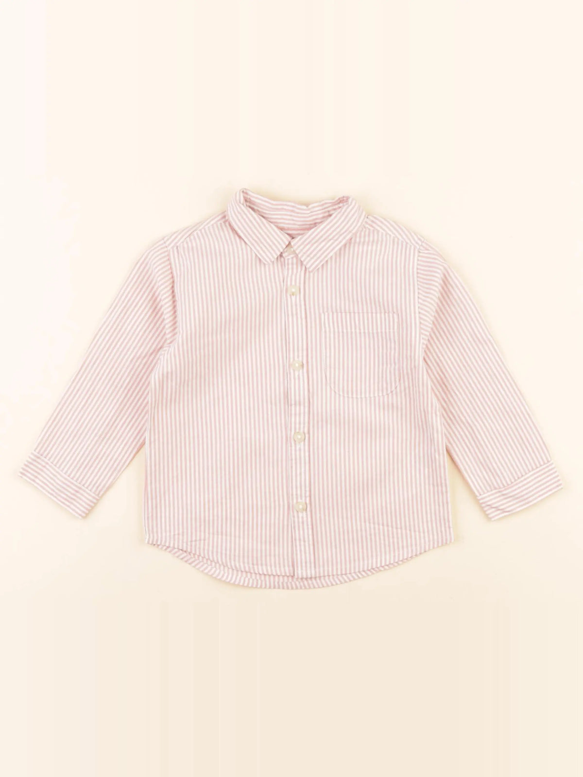 Zara - chemise rose - 9/12 mois