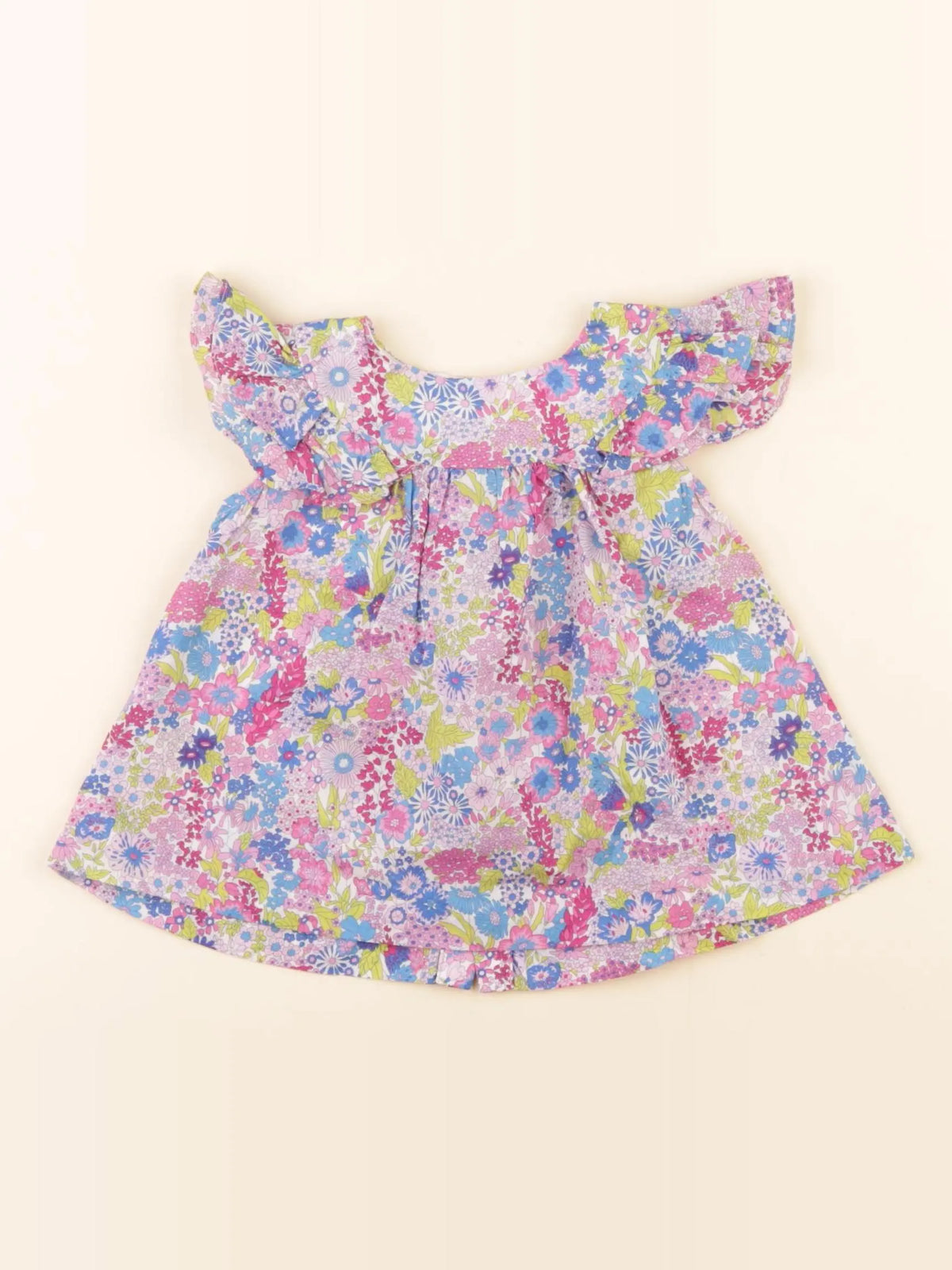 Jacadi - blouse liberty multicolore - 12 mois
