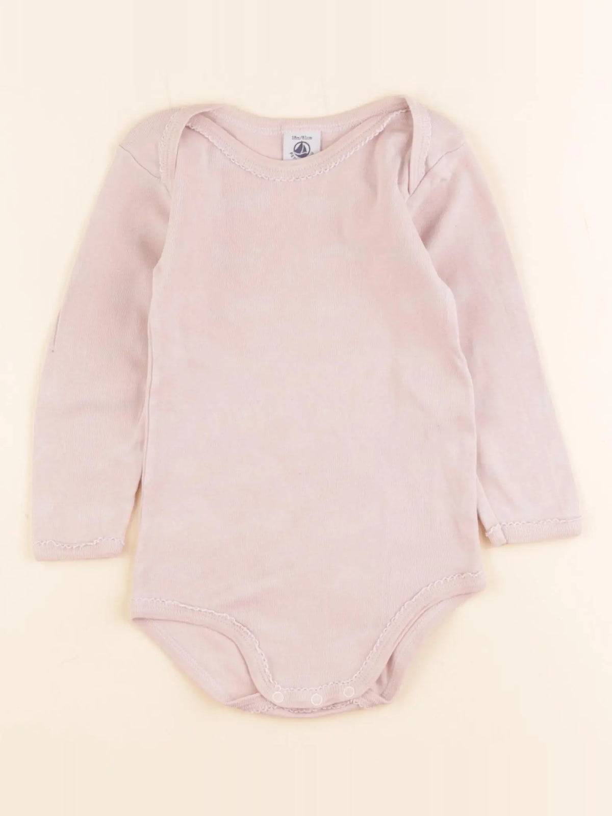 Petit Bateau - body rose - 18 mois