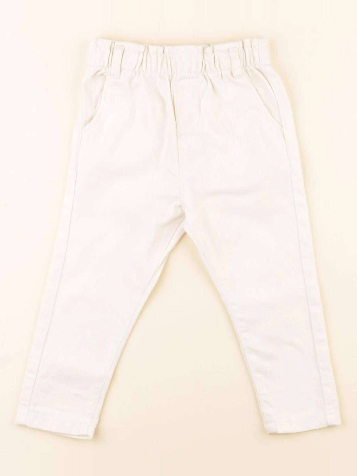 Vertbaudet - pantalon beige - 18 mois