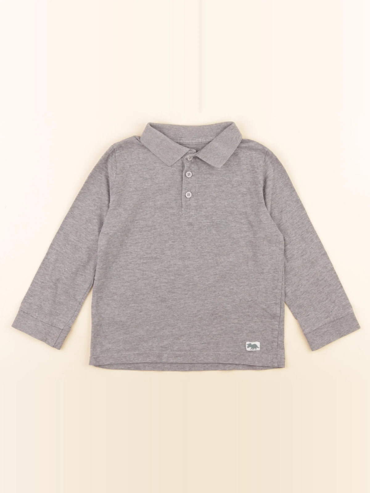 Vertbaudet - polo gris - 5 ans