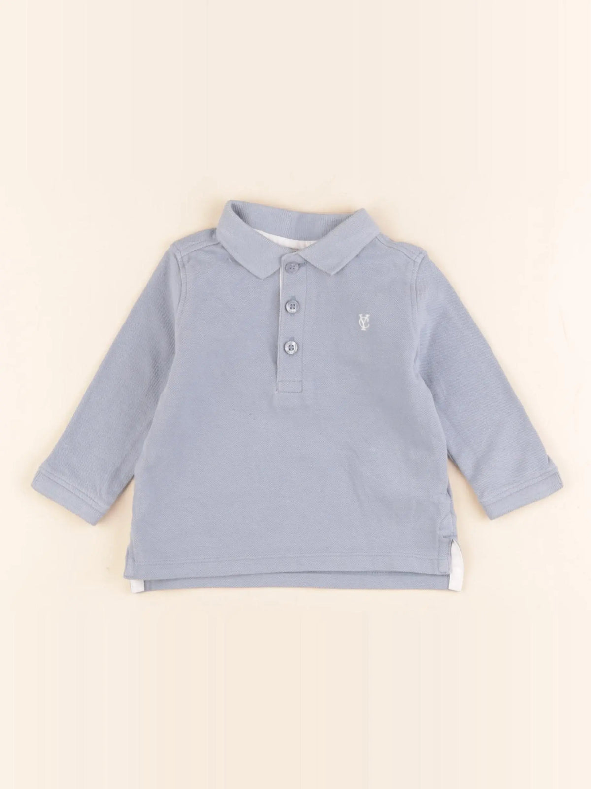 Cyrillus - polo bleu - 6 mois