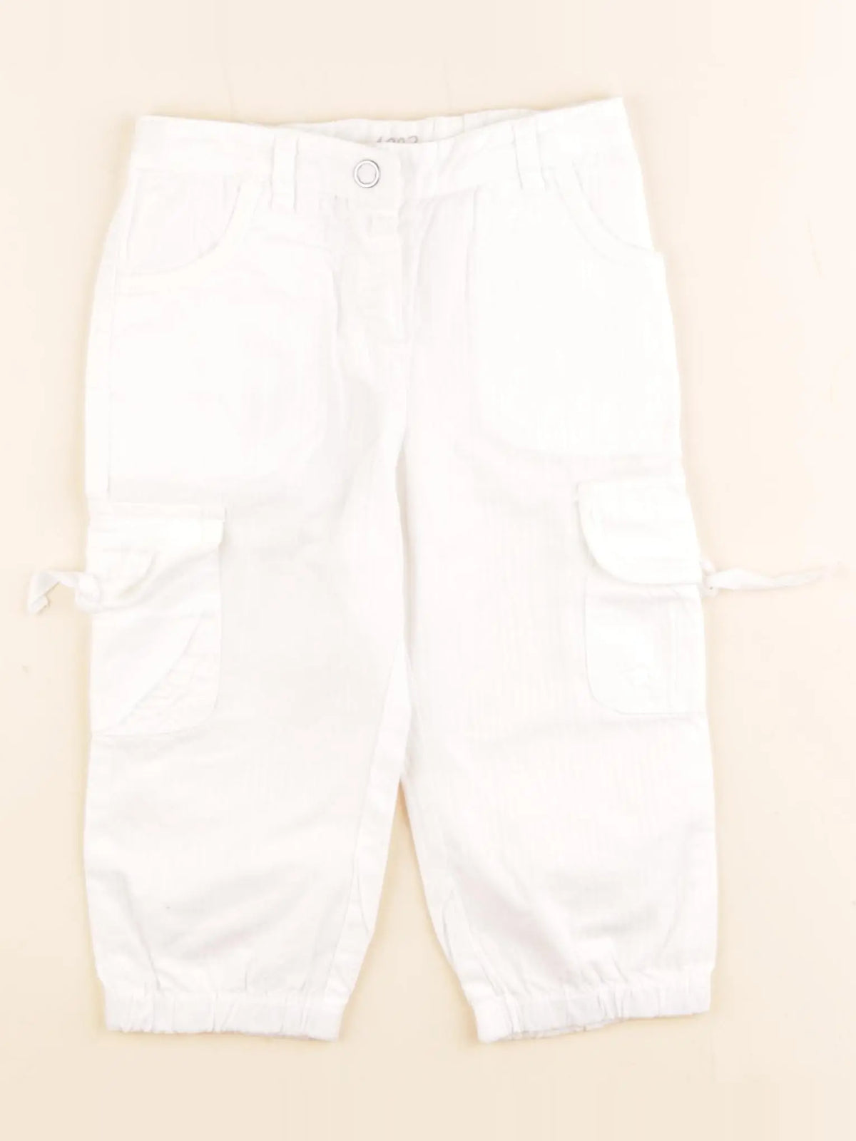 Petit Bateau - pantalon blanc - 18 mois