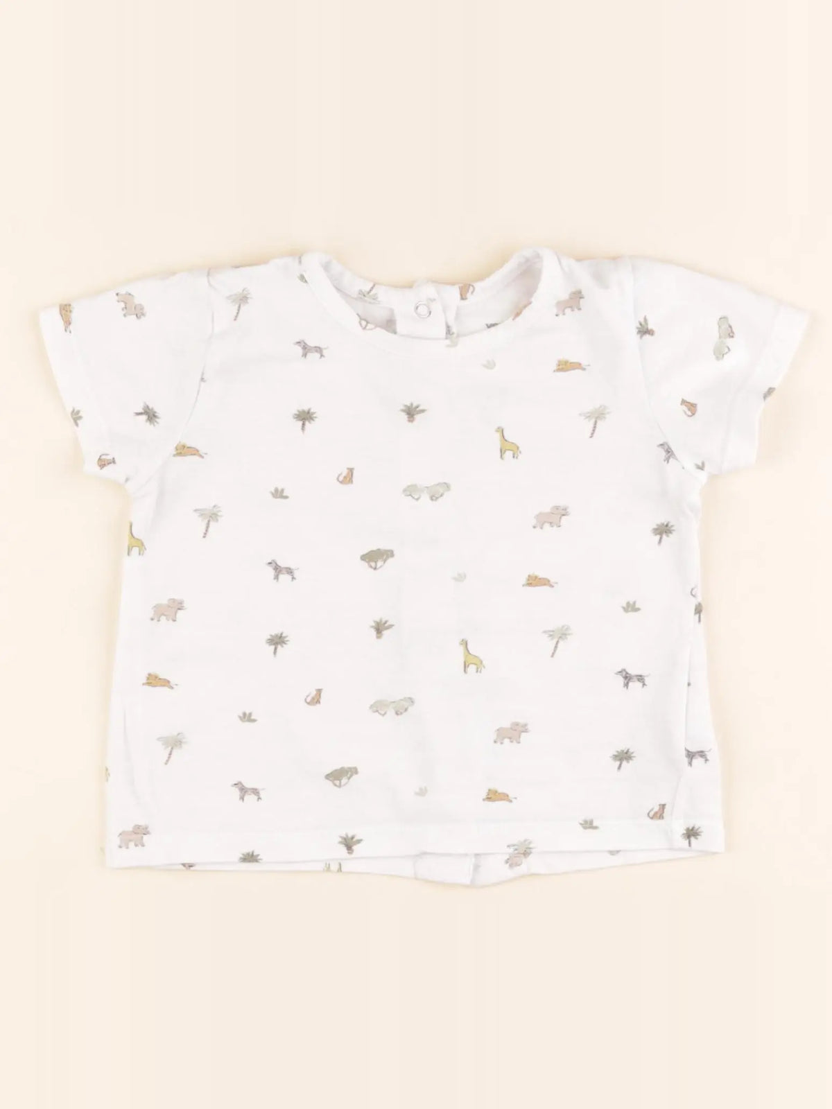Vertbaudet - tee-shirt blanc - 12 mois