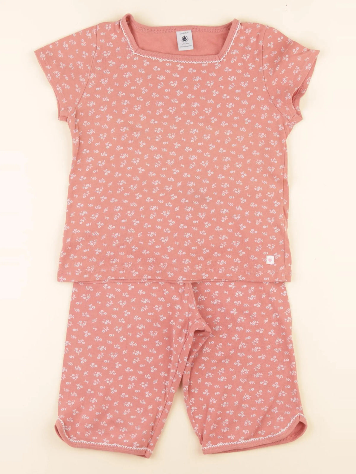 Petit Bateau - pyjama coton rose - 5 ans