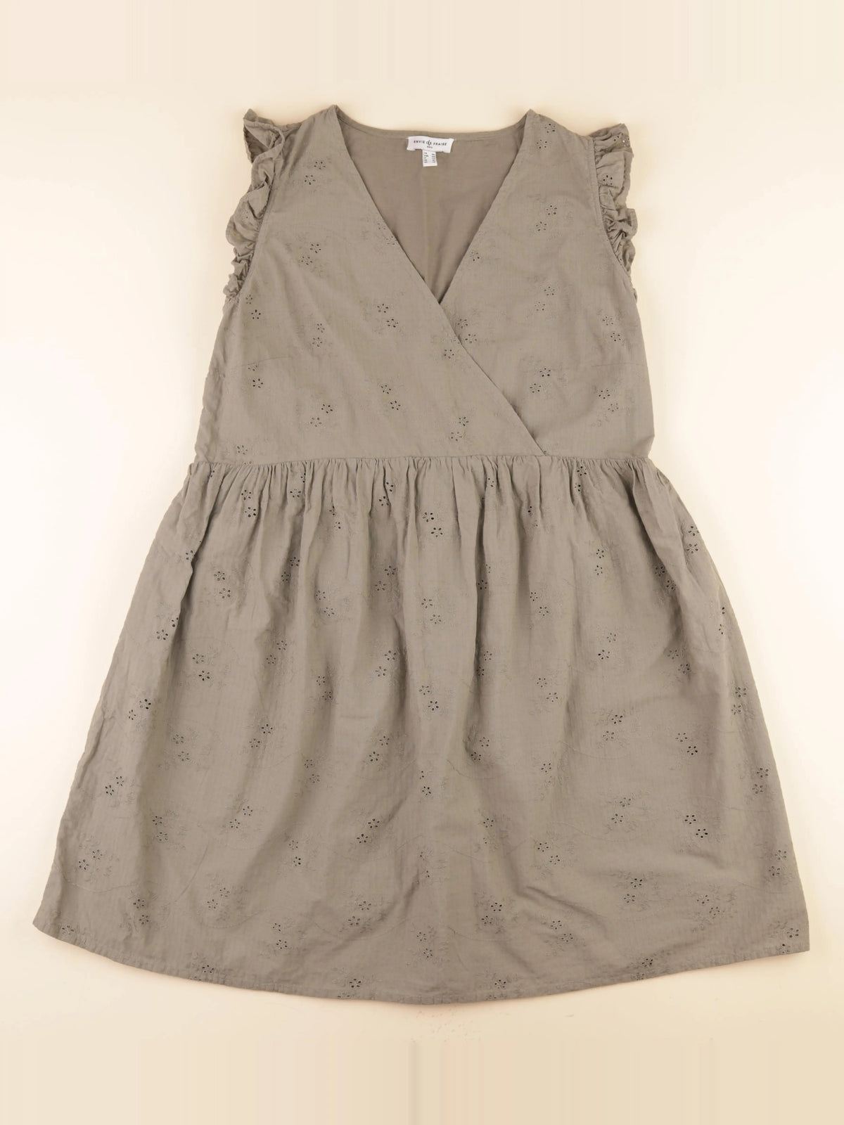 Envie de fraise - robe grossesse vert - 46