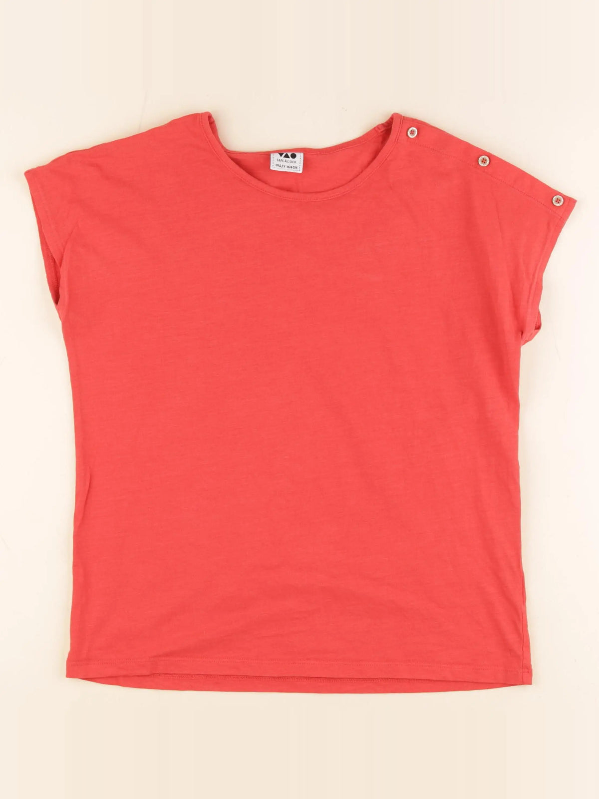 Tape à l'oeil - tee-shirt rouge - 14 ans