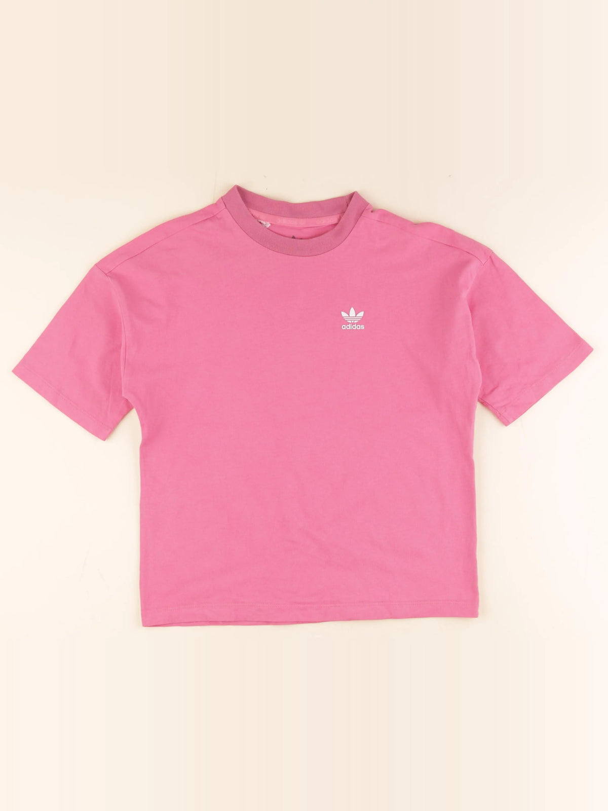 Adidas - tee-shirt rose - 7/8 ans