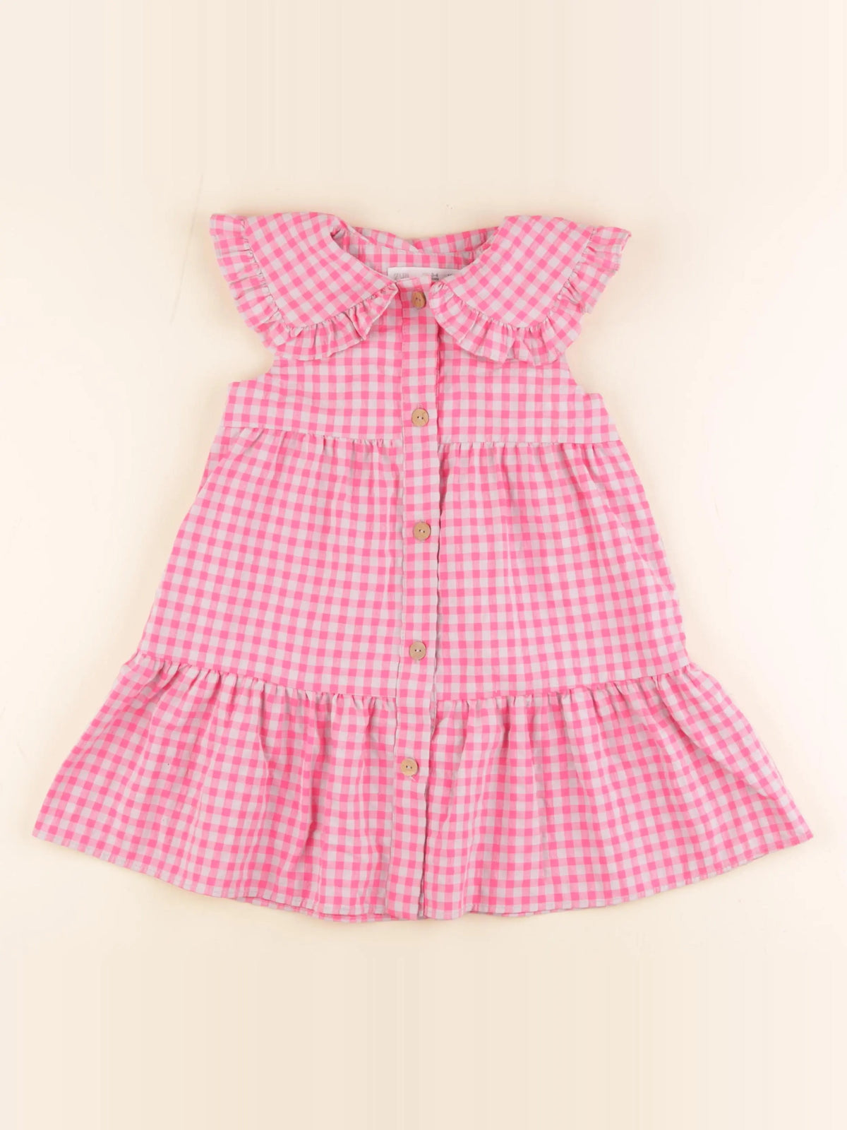 Zara - robe gris, rose - 3/5 ans