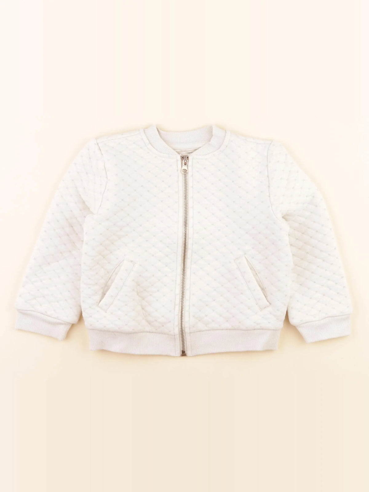 Monoprix - sweat beige, or - 3 ans