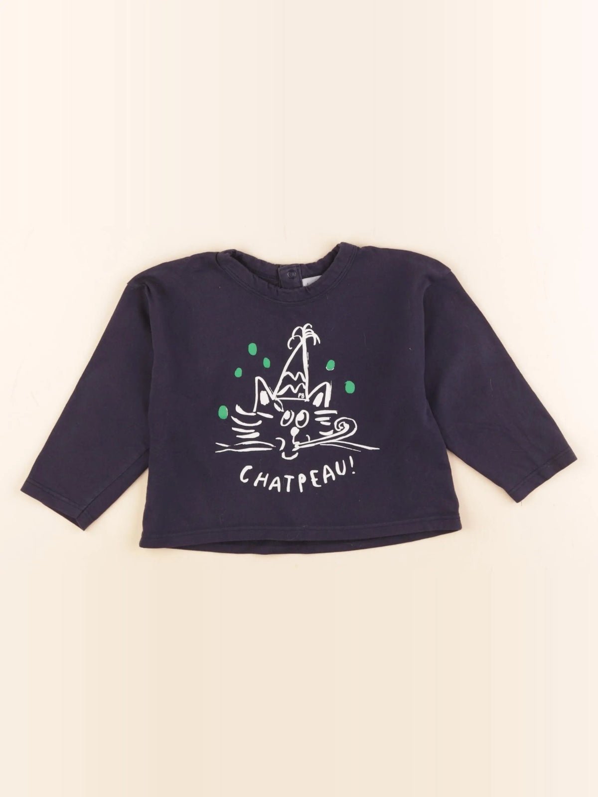 Petit Bateau - tee-shirt vert, bleu - 36 mois